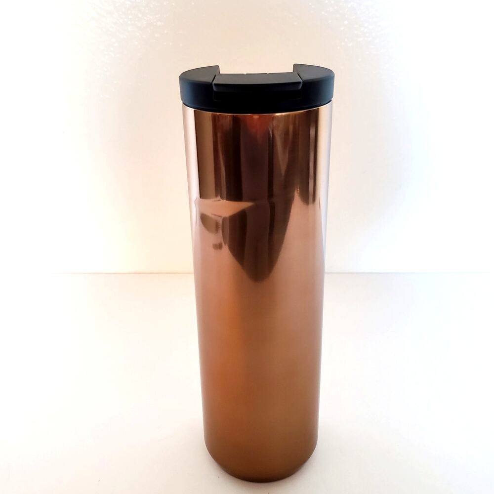 Starbucks 20 oz Tumbler Coffee Copper Gold Bronze Stainless Steel Venti 2020